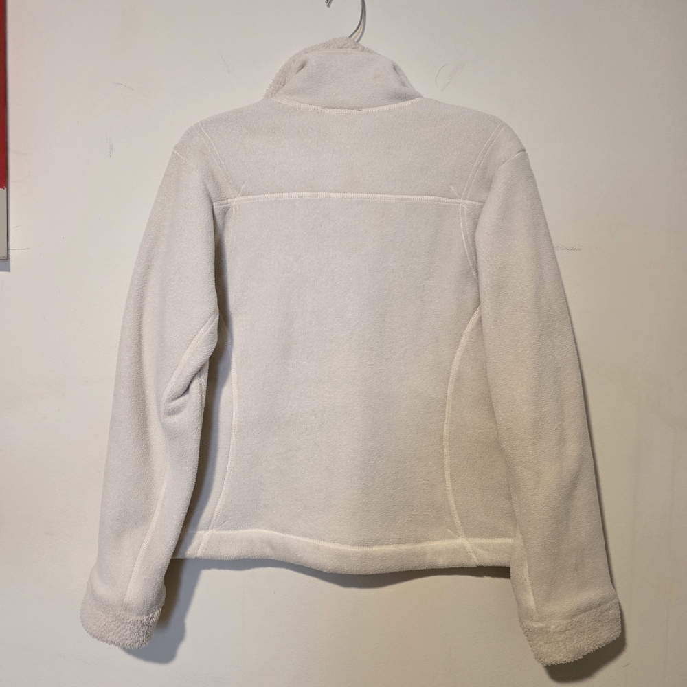 Patagonia Synchilla Full Zip Fleece Jacket Cream Ivory Women's M GUC Vintage - Picture 11 of 13